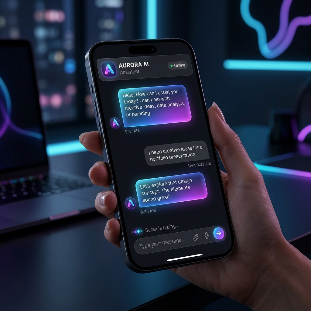 AI-powered business assistant chat application built by Krot Services