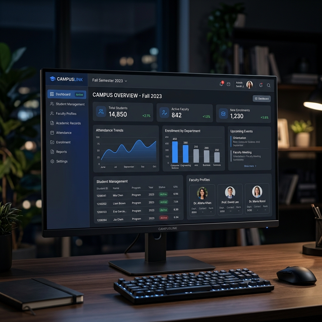 Campus management platform with student and faculty management built by Krot Services
