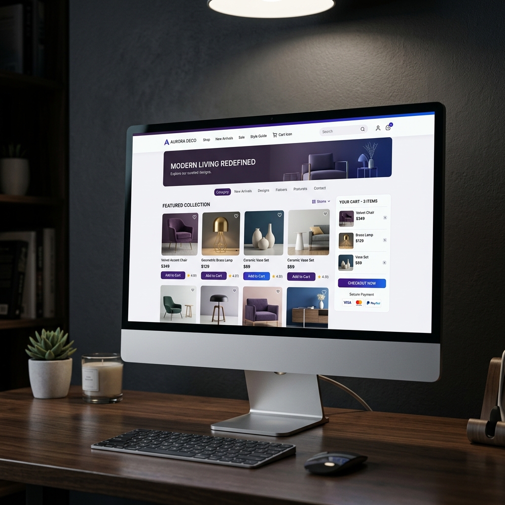 Full-featured e-commerce platform with payment integration built by Krot Services